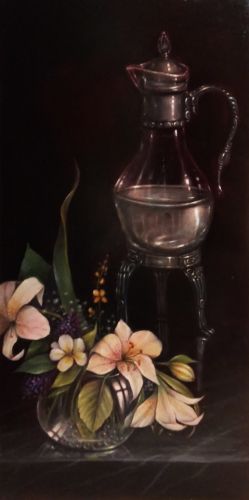 Lesson or DVD: Dutch Old Master with Decanter and Lilies